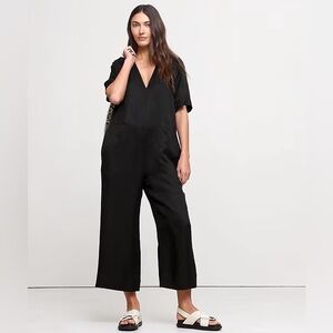 Banana Republic Viscose Linen Wide Leg Jumpsuit